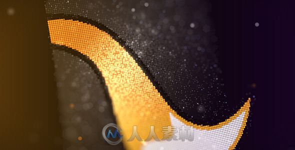 水晶粒子Logo演绎动画AE模板 VideoHive Glitter Particles Fashion Logo Reveal 10950488