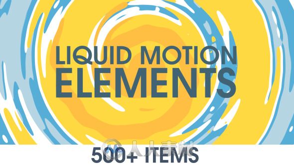 400组液态元素动画AE模板 Videohive Liquid Motion Elements 10190771