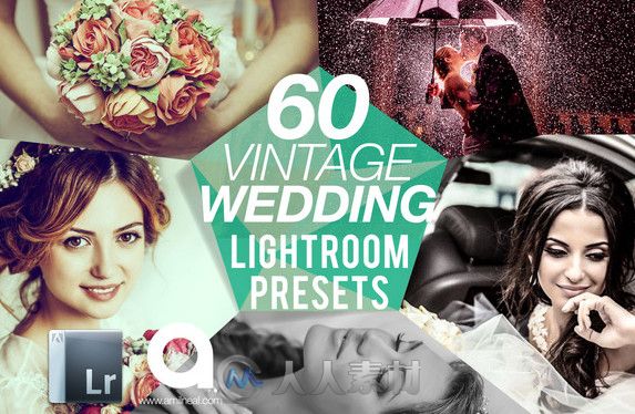 经典老式婚礼调色预设Lightroom模板 Creativemarket Vintage Wedding Lightroom Presets 254785