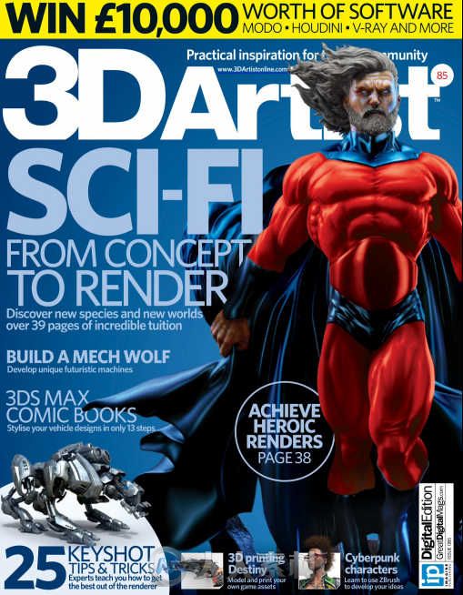3D艺术家书籍杂志第85期 3D Artist Issue 85 2015