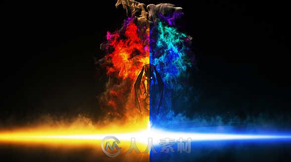 火焰巨龙Logo演绎动画AE模板 Videohive Dragon Fire Logo Reveal 12294031