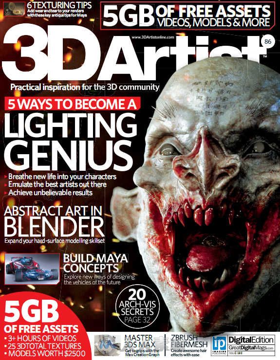 3D艺术家书籍杂志第86期 3D Artist Issue 86 2015
