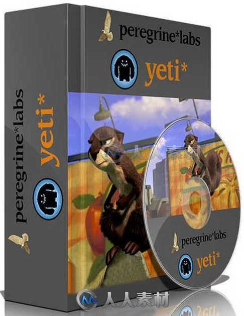 Yeti皮毛羽毛Maya插件V2.0.8版 Peregrine Labs Yeti 2.0.8 For Maya 2015-2016 WIN