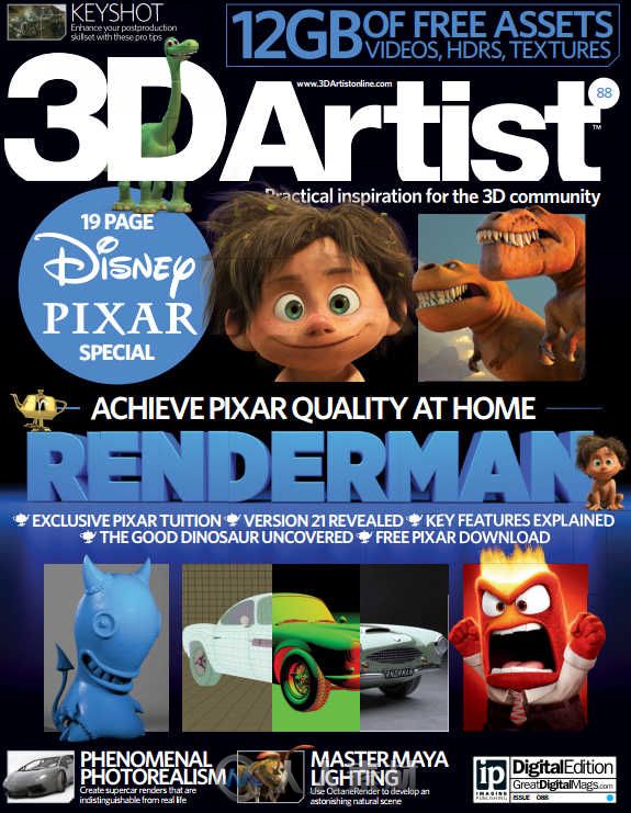 3D艺术家书籍杂志第88期 3D Artist Issue 88 2015