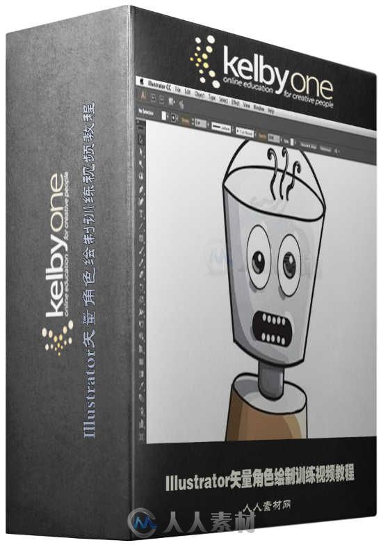 Illustrator矢量角色绘制训练视频教程 KelbyOne Creating Characters in Adobe Illustrator By Pete Collins