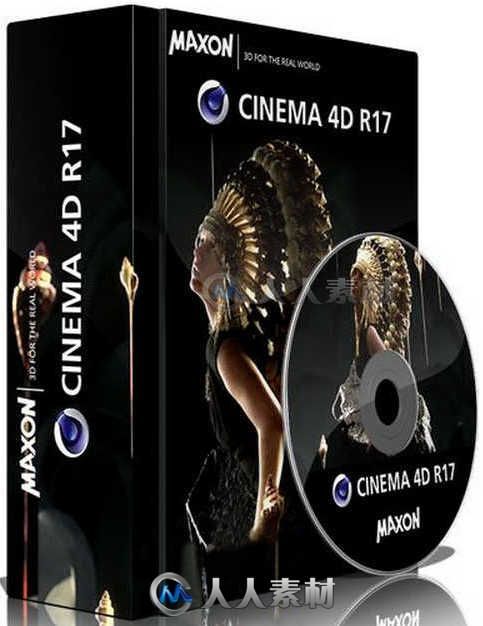 Maxon Cinema 4D R17三维设计软件R17.048 SP2版 Maxon Cinema 4D R17.048 SP2 HYBRID Win Mac