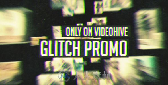 复古毛刺包装动画AE模板 Videohive Glitch Promo 11049127