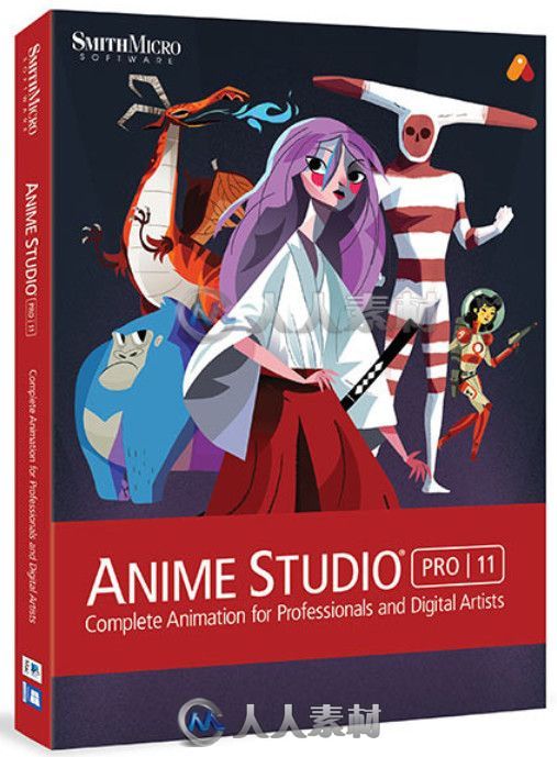 Anime Studio二维动画制作软件V11.2 Mac版 Smith Micro Anime Studio Pro 11.2 Mac
