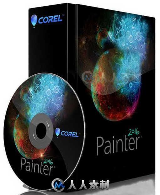 Painter数字美术绘画软件V2016 Update 1版 Corel Painter v2016 Update 1 XFORCE