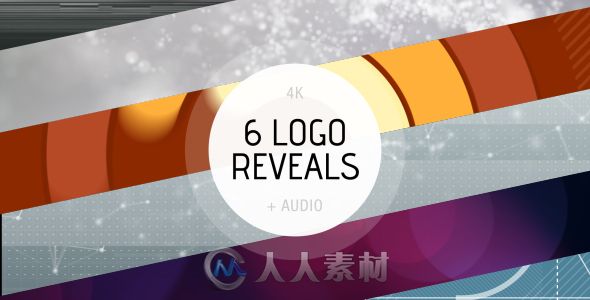 6组独特个性Logo演绎动画AE模板 Videohive Logo Ident Reveal Pack 14119215