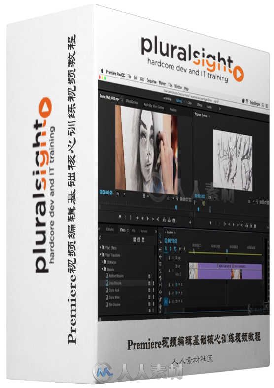 Premiere视频编辑基础核心训练视频教程 Pluralsight Premiere Pro CC Fundamentals
