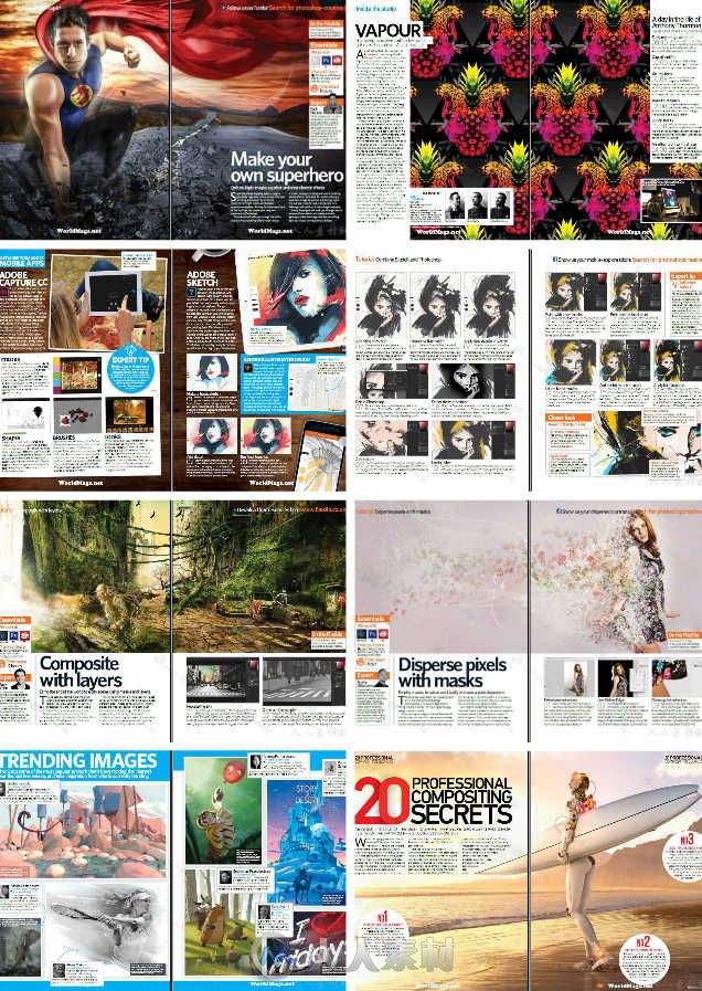Photoshop创意杂志2016年第137期 PHOTOSHOP CREATIVE ISSUE 137 2016