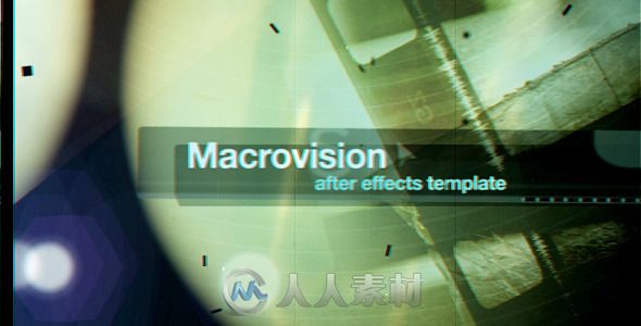 微光膠卷快閃膠片展示動畫AE模板 Videohive Macrovision 2021686
