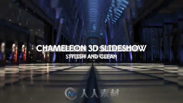 3D美丽变换相册动画AE模板 Pond5 Chameleon 3D Slideshow