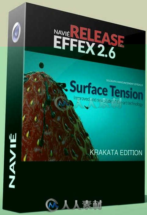 Navie Effex Krakatoa流体动画C4D插件V2.70.72版 Navie Effex and Effex Krakatoa 2.70.72 Win Mac