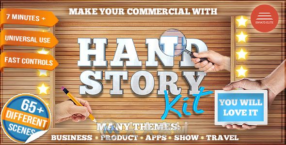 超級生活細節演繹推廣動畫AE模板合輯 Videohive Hand Story Kit Professional Explainer Builder Cool Product and Services Commercial 15678999