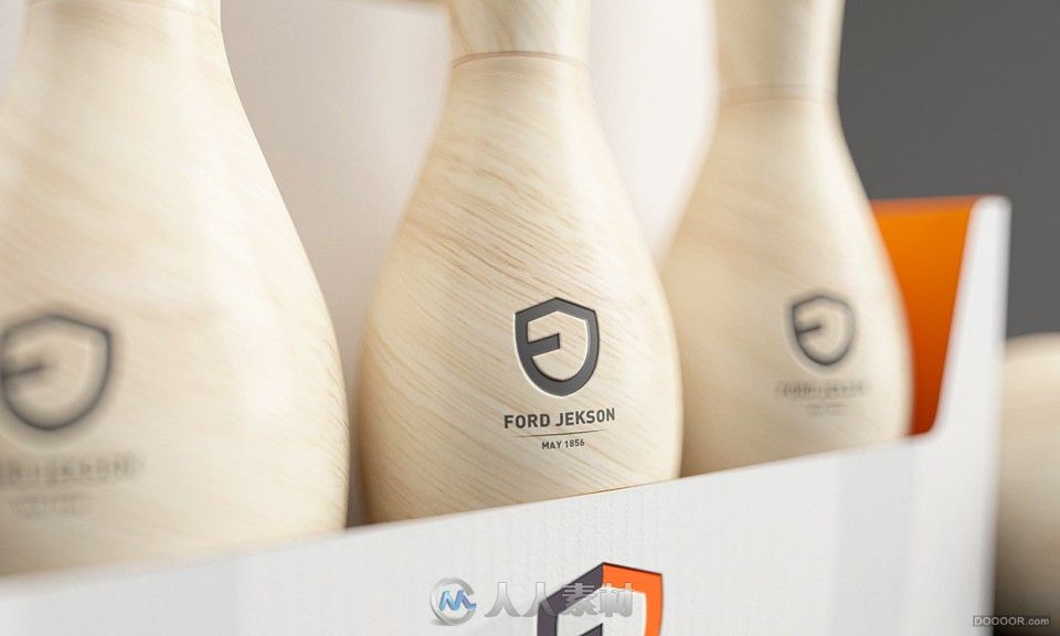 FORD JEKSON-保龄球形饮料木质包装设计