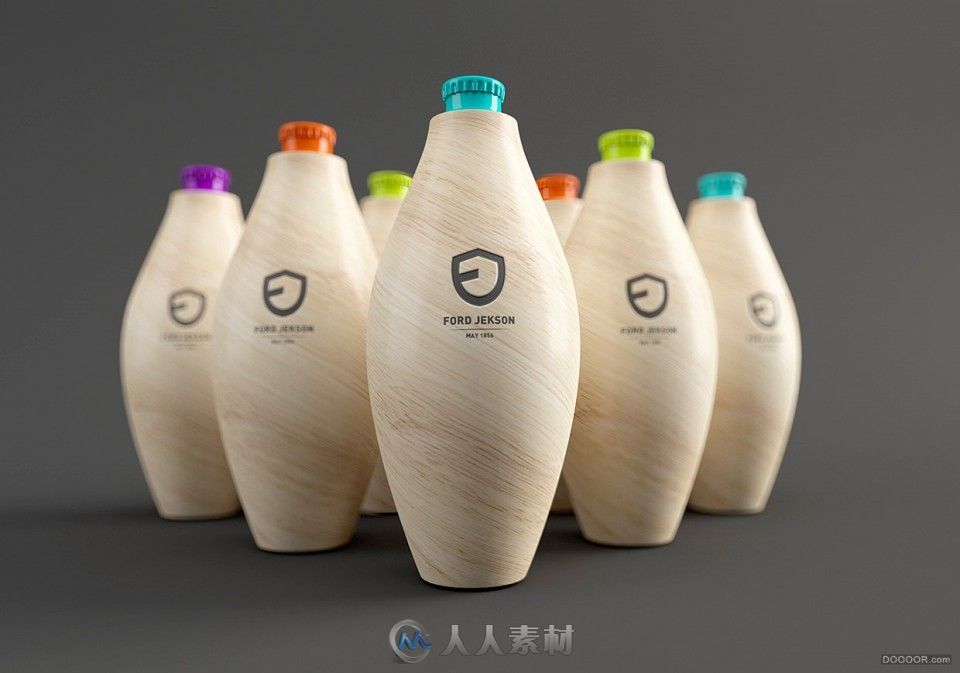 FORD JEKSON-保龄球形饮料木质包装设计