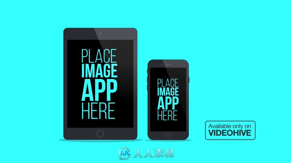 简洁时尚的企业公司APP 服务产品宣传AE模板Flat App Promo