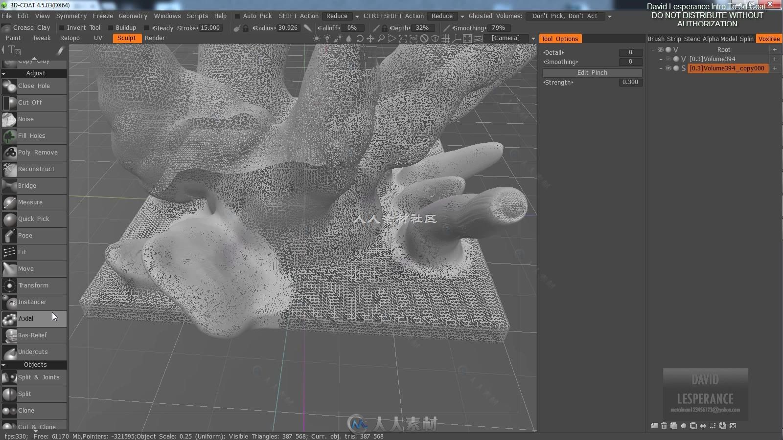 3DCoat雕刻模型核心技术训练视频教程 GUMROAD INTRO TO 3D COAT BY DAVID LESPERANCE