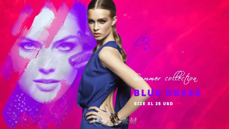 时尚杂志风格模特走秀节目服务产品宣传AE模板 Models