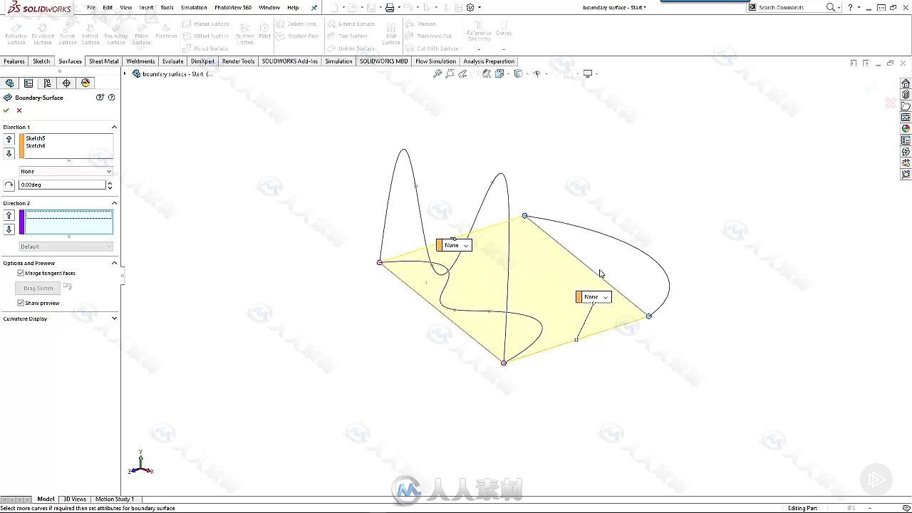 Solidworks复杂几何图形设计视频教程