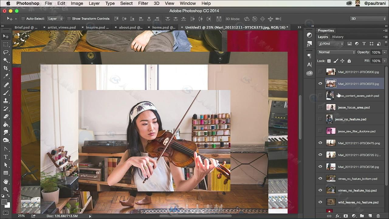 PS网站元素布局实例训练视频教程 CREATIVELIVE LEARNING DESIGN IN PHOTOSHOP WITH...