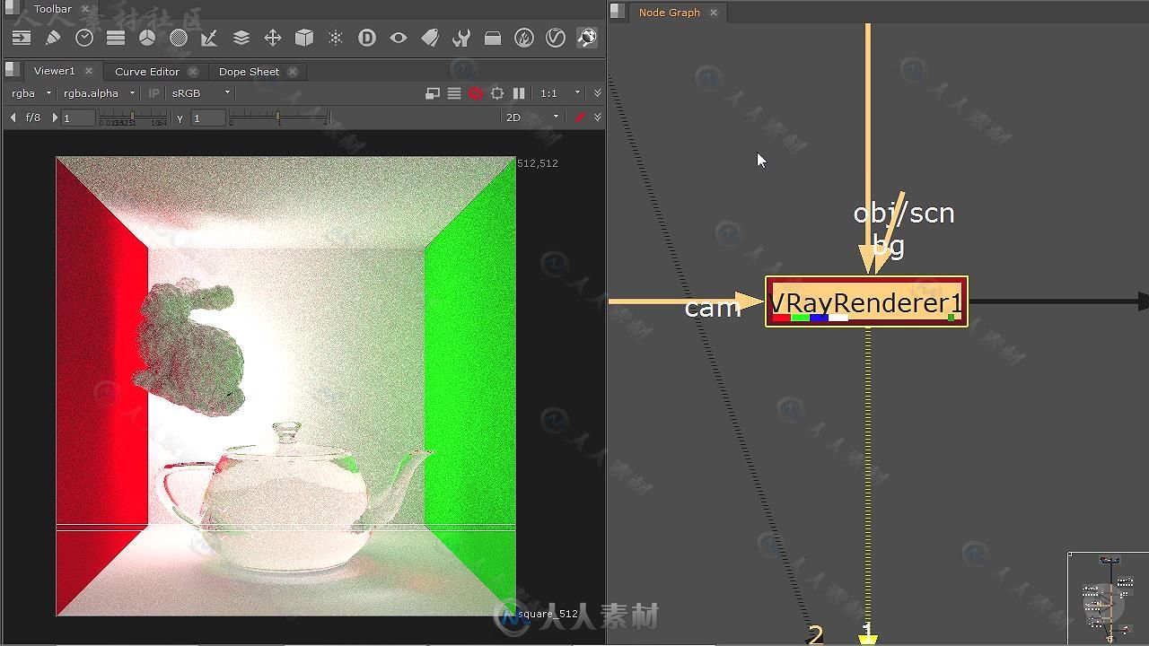 Nuke中V-Ray灯光与渲染技术训练视频教程