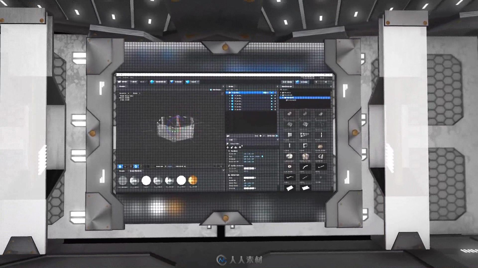 现代科幻元素的3D工具产品宣传AE模板 Videohive Sci Fi Element 3D Tool 16281554