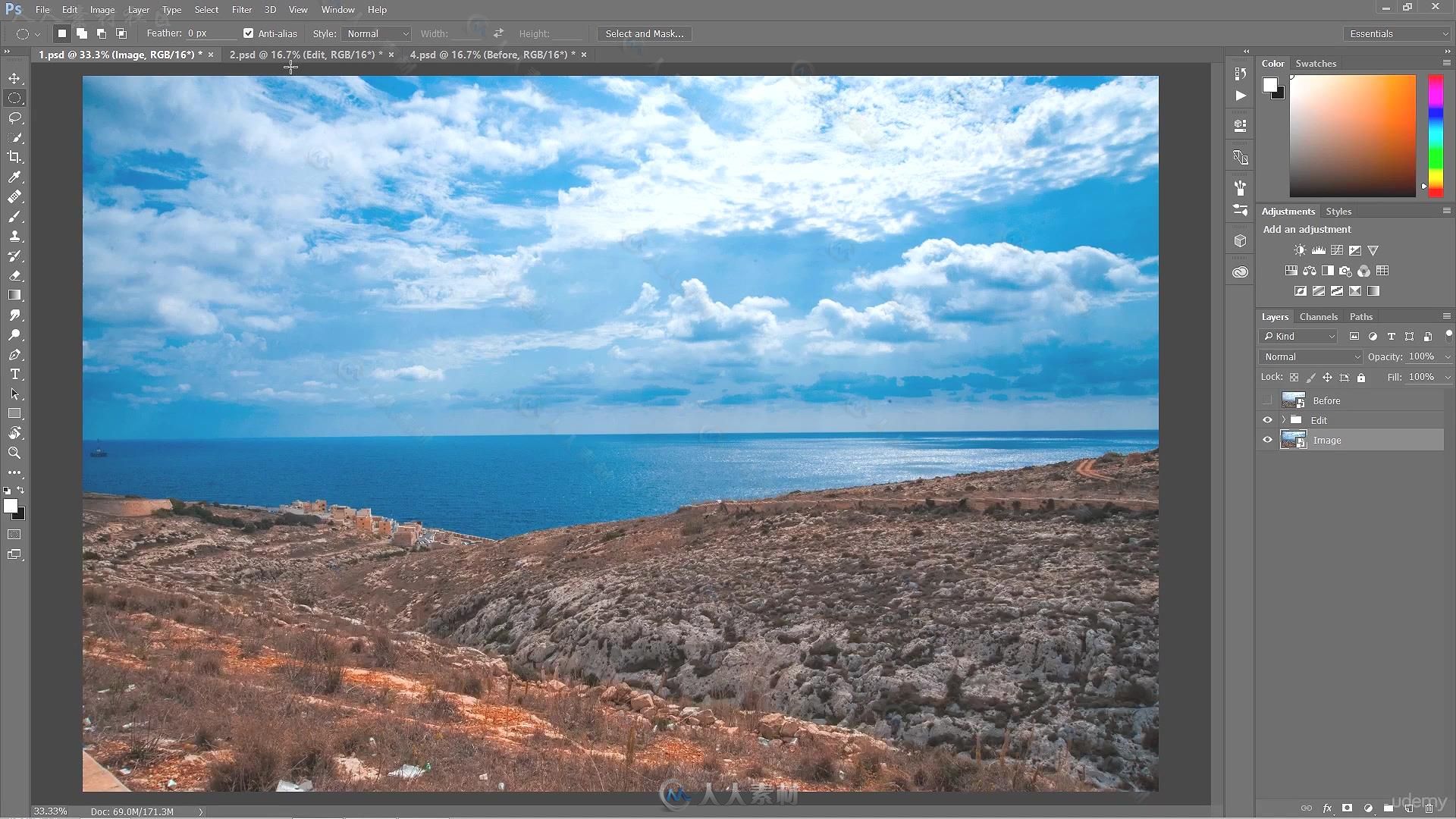 Photoshop超唯美风景图像制作视频教程 UDEMY CREATE AMAZING LANDSCAPE IMAGES IN ...