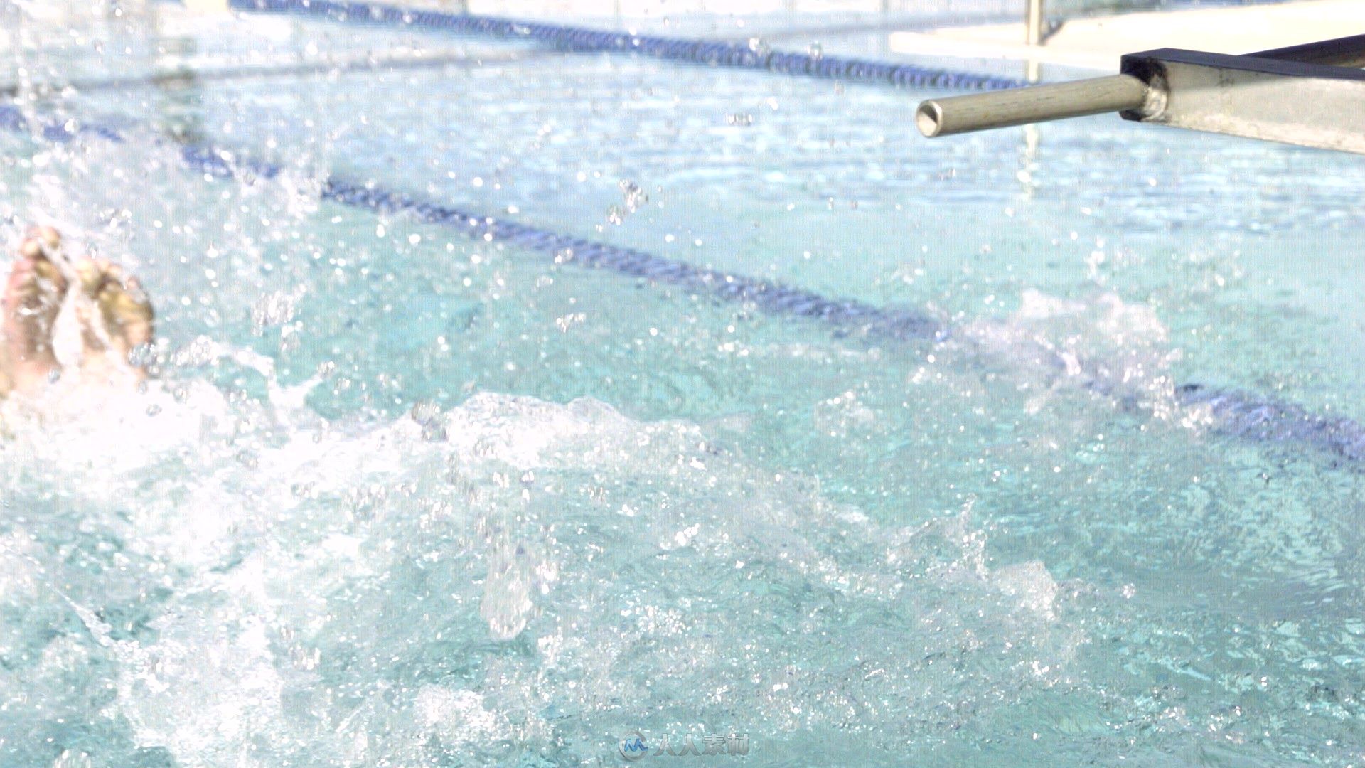 游泳运动员跳水慢动作视频素材 - 视频素材 - 人
