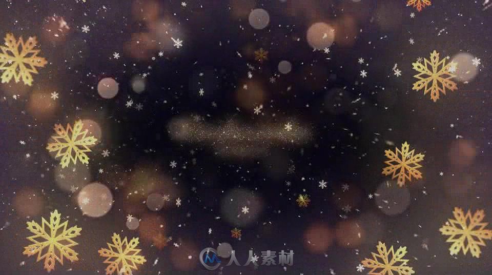 时尚金色粒子圣诞节促销幻灯片AE模板 Video