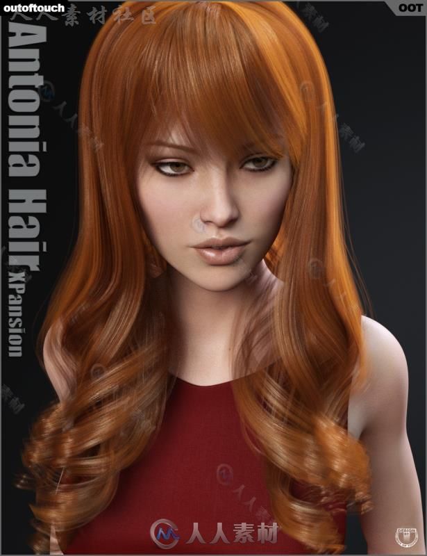 女性优雅清新的发型3D模型合辑