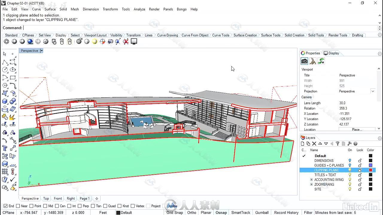 Rhino建筑文档与演示图片技术视频教程 Rhino Project Architectural Documentation