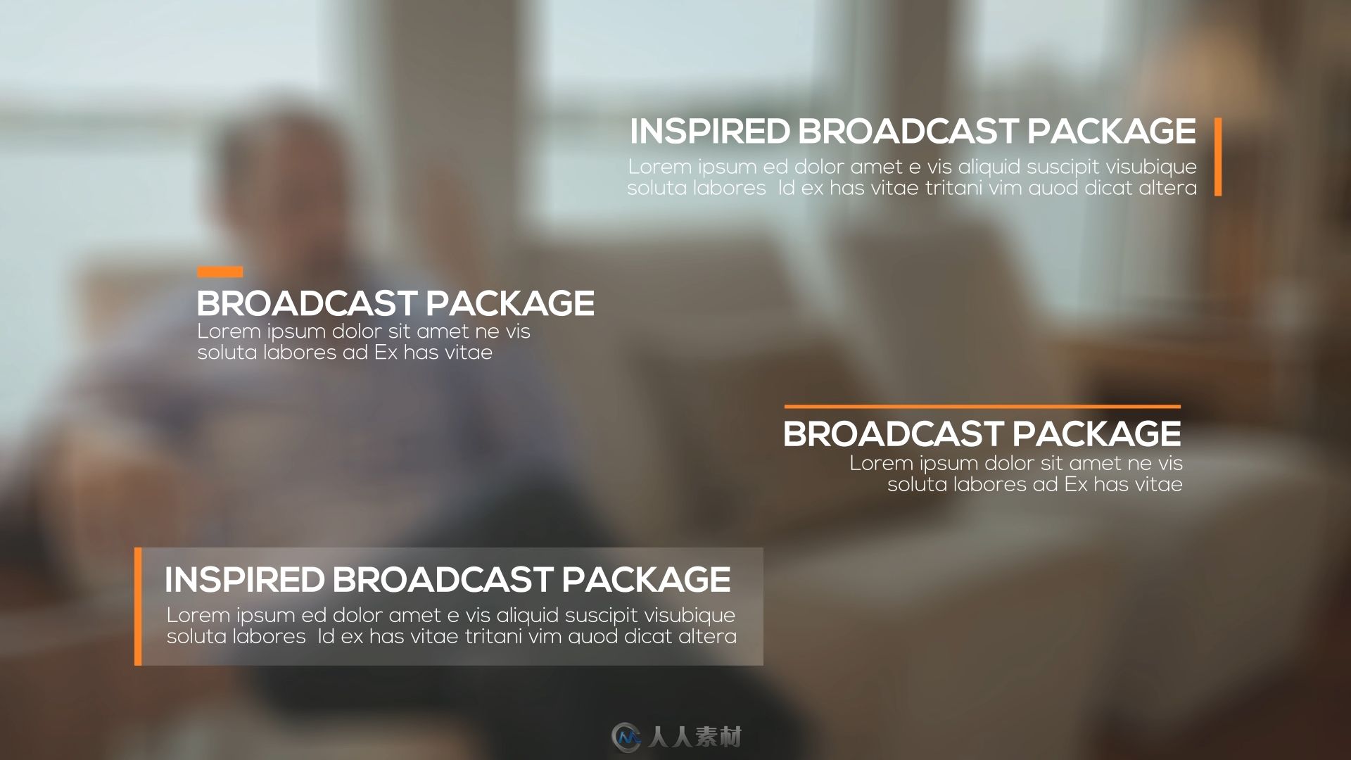 优雅时尚的电视节目广播包幻灯片AE模板 Videohive Inspired Broadcast Package...