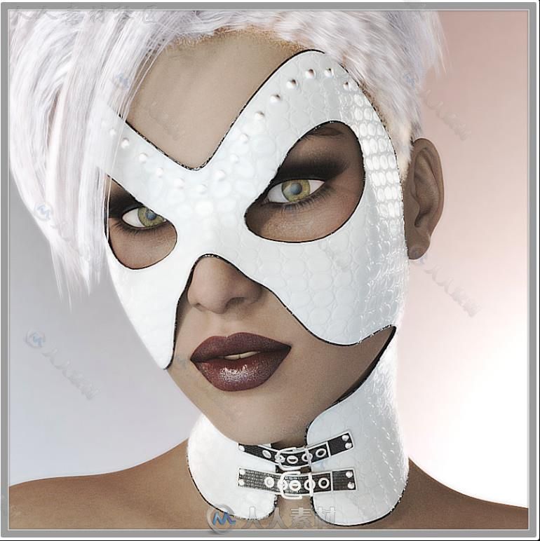 帅气的女性铆钉面具3D模型合辑53 / 作者:相视而笑 / 帖子ID:16723610,3776279