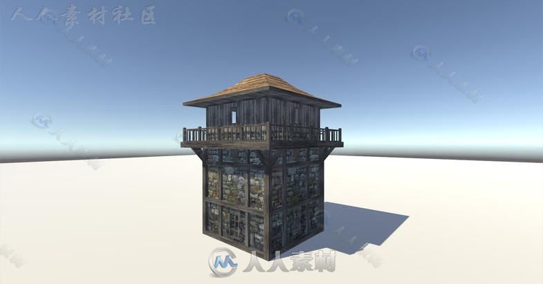 高山树林场景环境3D模型Unity游戏素材资源 - 