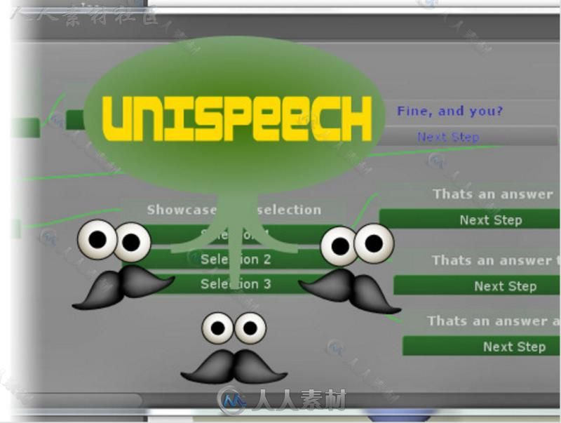强大的视觉编辑器对话树工具Unity游戏素材资