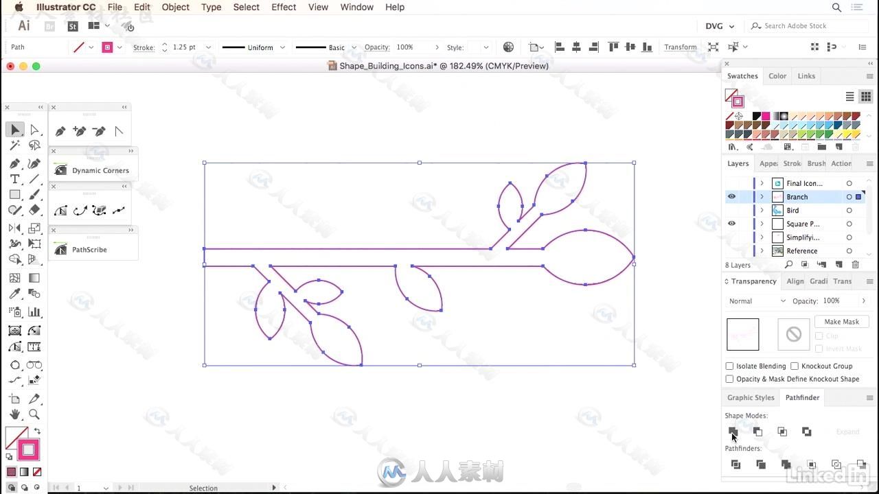 Illustrator图标图案矢量绘图技术训练视频教程 