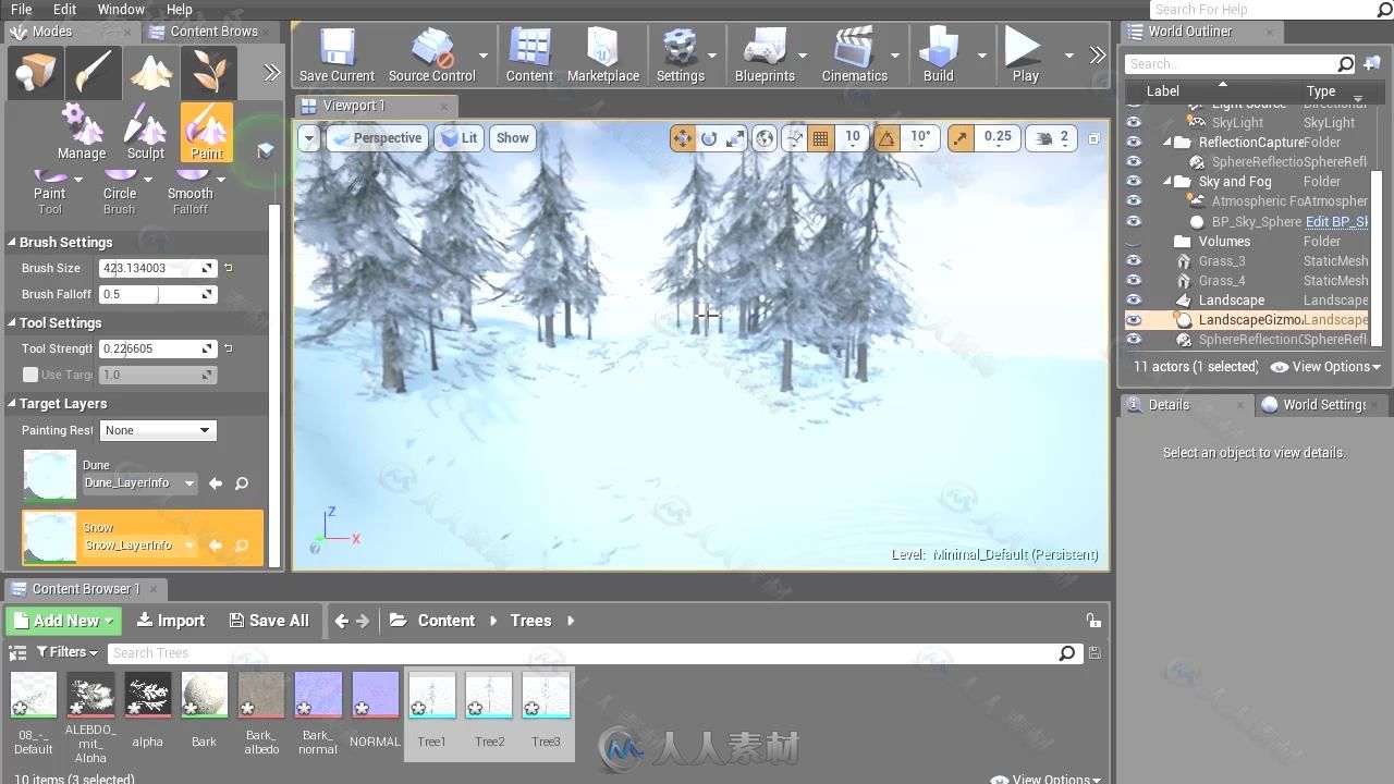 Substance Designer冬天雪景纹理制作视频教程