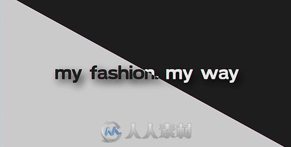 现代时尚独特魅力四射幻灯片产品宣传AE模板  Videohive My Fashion My Way 20003980