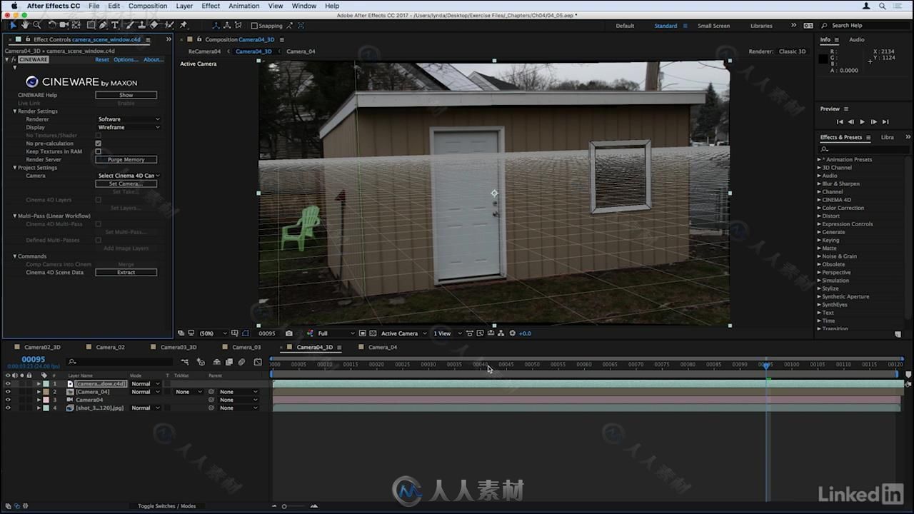 AE中3D跟踪与合成技术训练视频教程 3D Tracking and After Effects Compositing