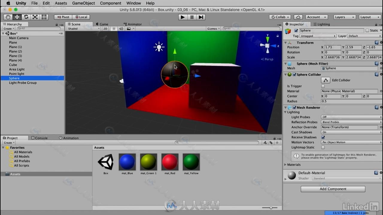 Unity游戏纹理照明特效技术视频教程 Cert Prep Unity Materials Lighting and Effects
