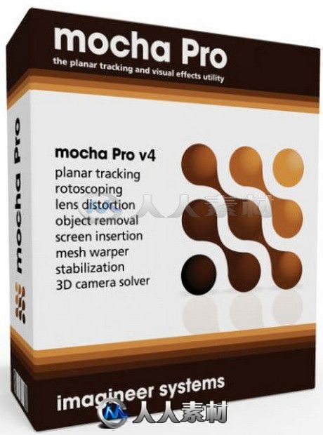 Mocha VR二维跟踪软件V5.5.2版 IMAGINEER SYSTEMS MOCHA VR V5.5.2 WIN MAC LNX