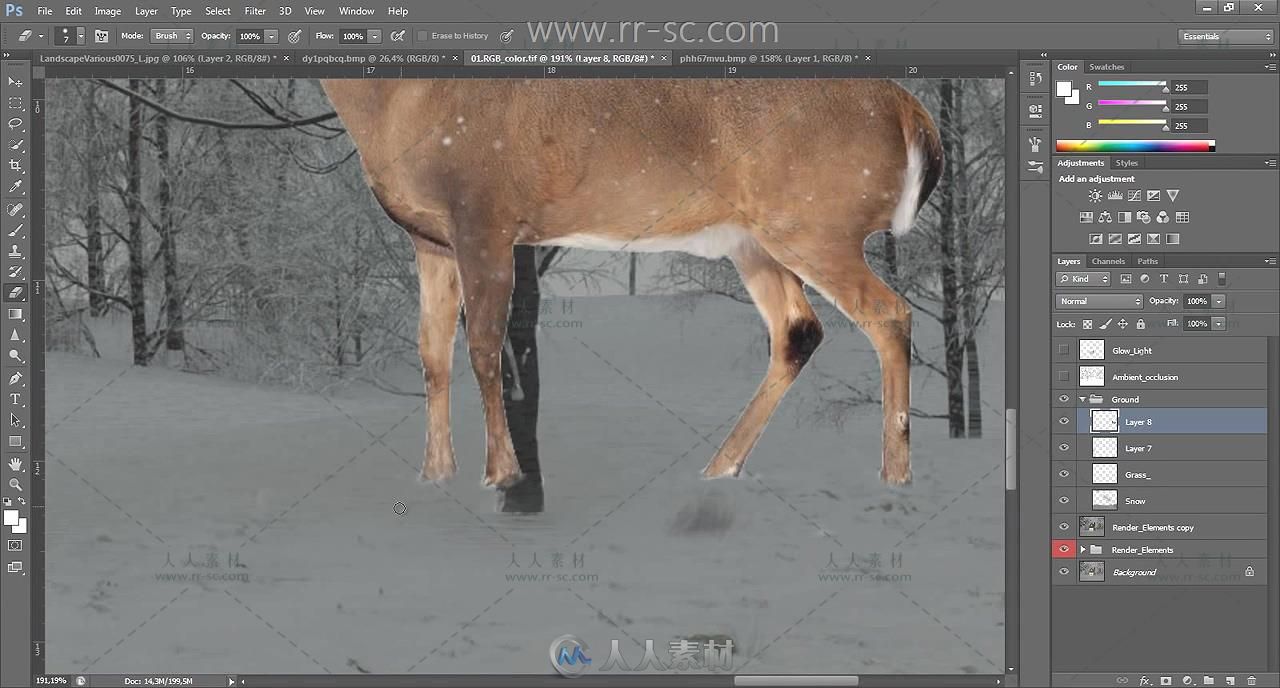 Photoshop高级后期处理唯美冬季场景视频教程