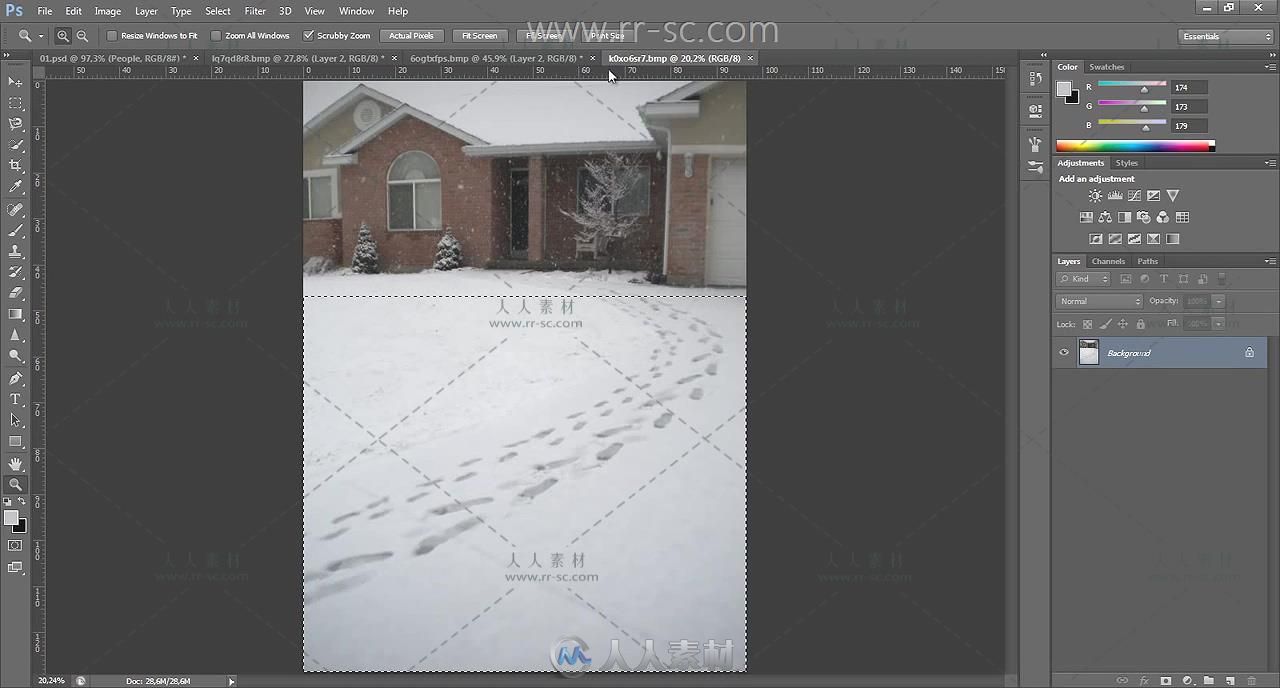 Photoshop高级后期处理唯美冬季场景视频教程
