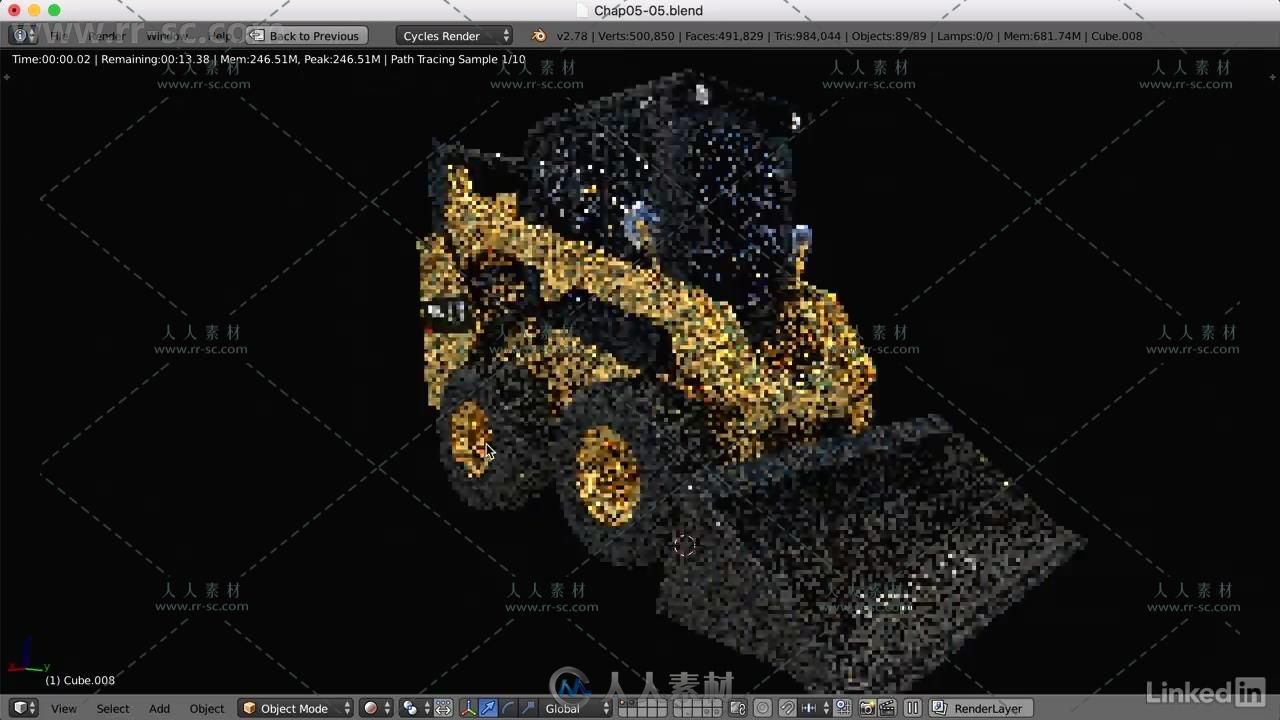 Blender机械装载机硬表面建模视频教程 Blender Hard Surface Modeling