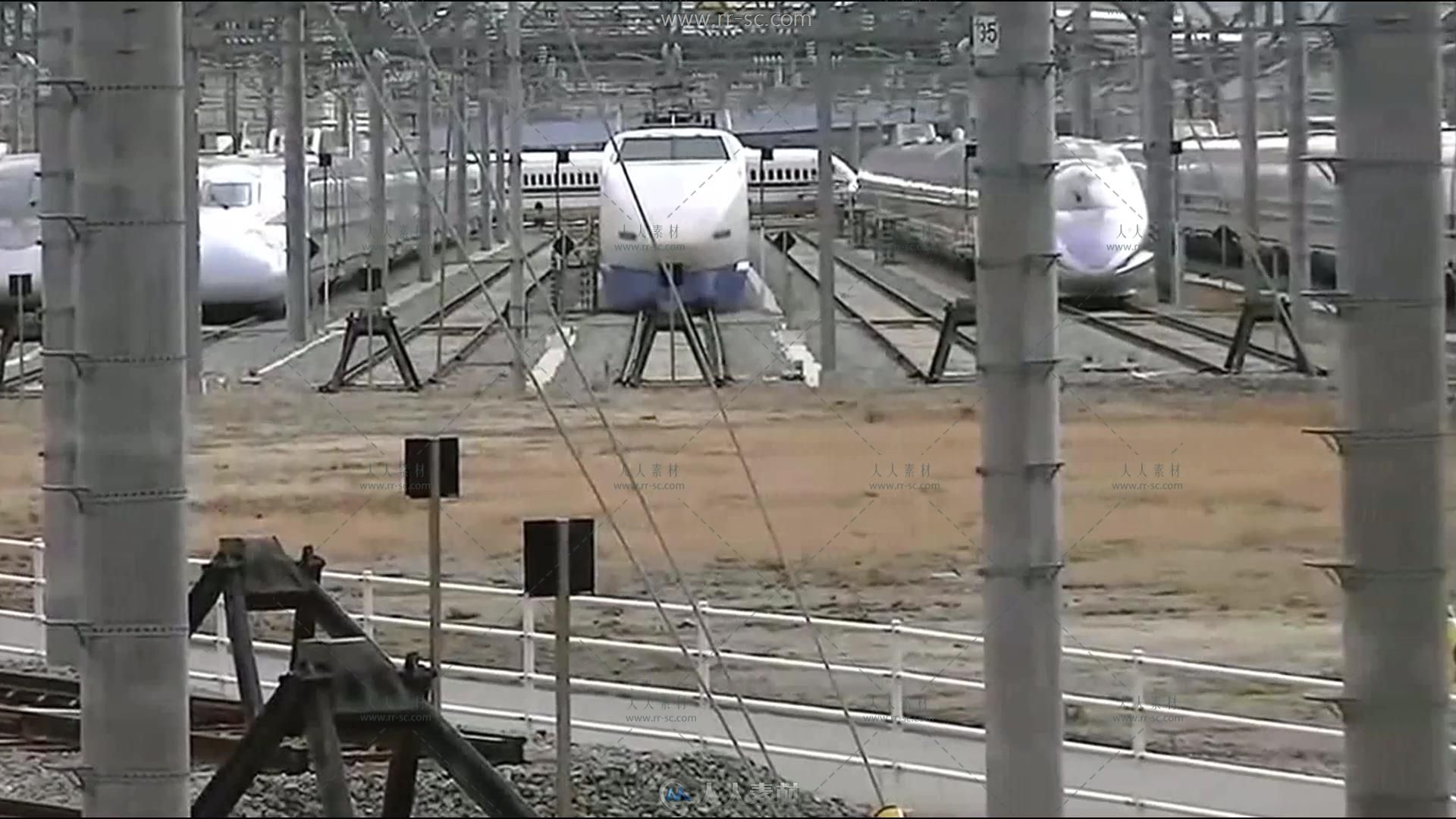 日本新干线高铁高清实拍视频素材