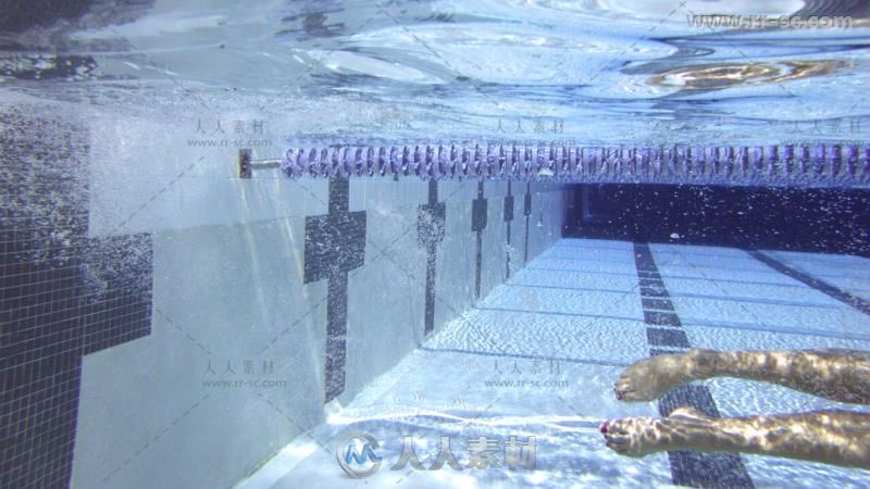 运动员游泳比赛高清实拍视频素材