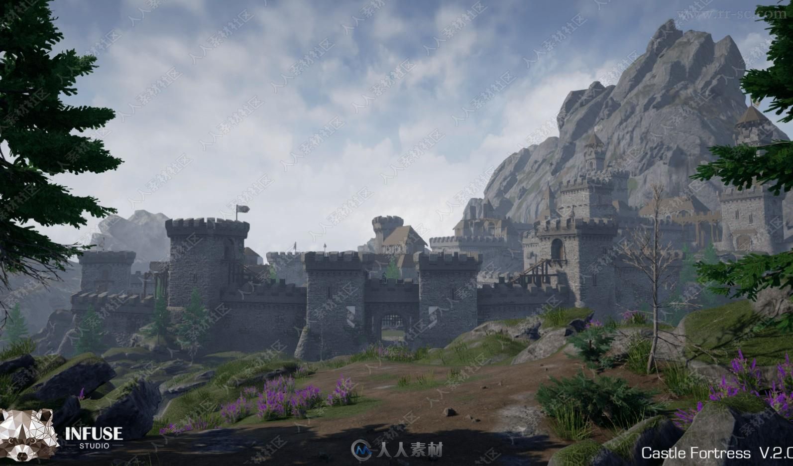 中世纪城堡环境场景UE4游戏素材资源